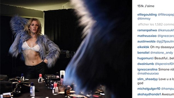 Ellie Goulding : super sexy dans les coulisses de sa tournée!