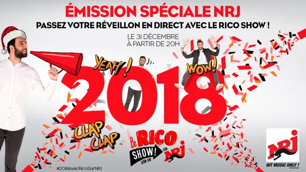 Passez en 2018 avec le Rico Show sur NRJ !