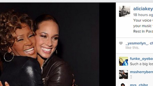 Alicia Keys pleure toujours Whitney Houston