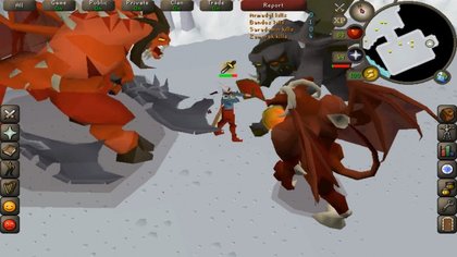 Capture de Runescape à l'ancienne sur mobile