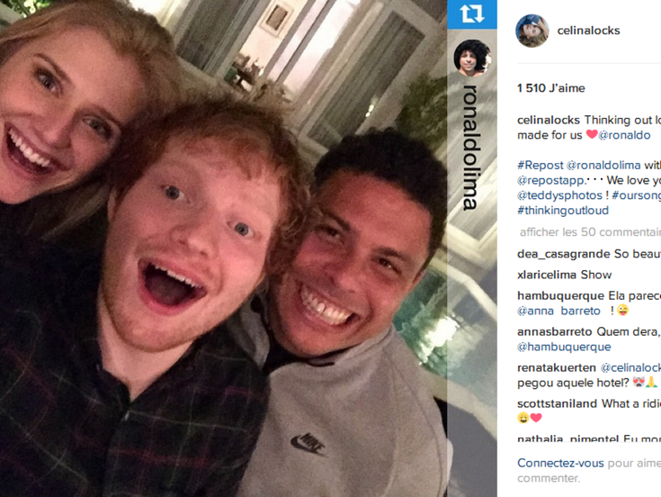 Ed Sheeran et Ronaldo