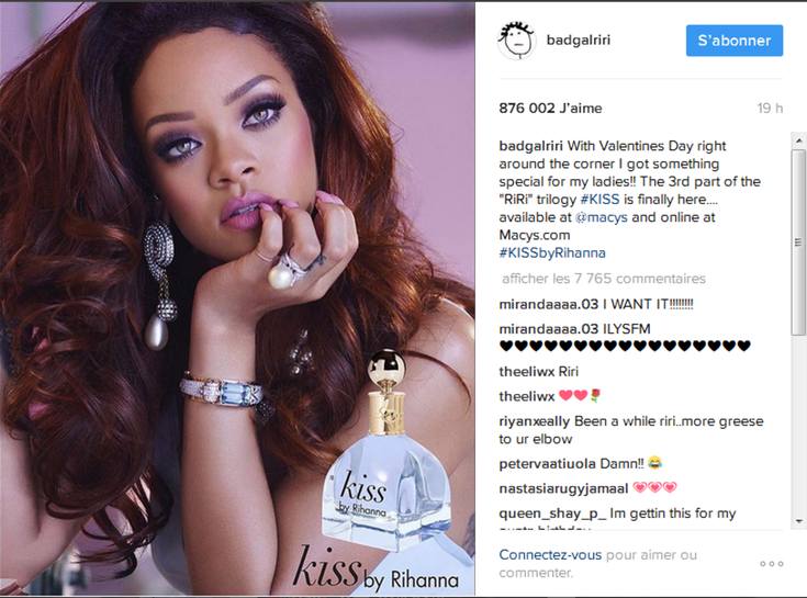 Rihana - instagram parfum
