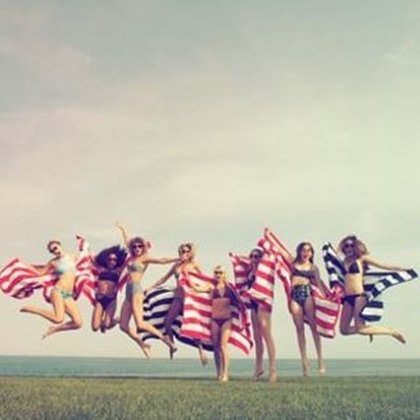 Taylor Swift et ses amies lors de la fête nationales américaine