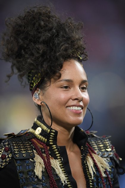 Alicia Keys lors de la finale de la Ligue des Champions