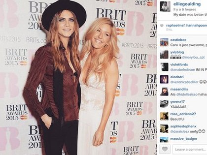 Ellie Goulding et Cara Delevigne