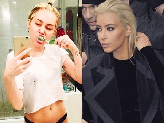 Miley Cyrus et Kim Kardashian