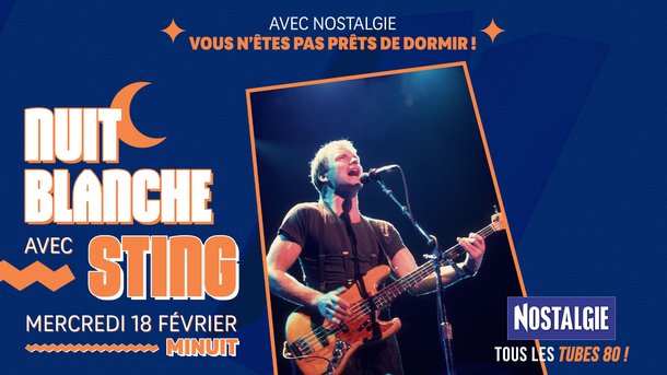 Mercredi 18 février à partir de minuit : passez une nuit blanche avec Sting !