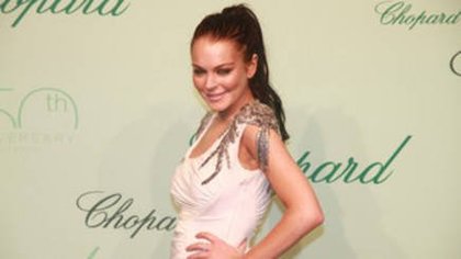 L'actrice Lindsay Lohan (soirée des 150 ans de Chopard, le 17 mai 2010)