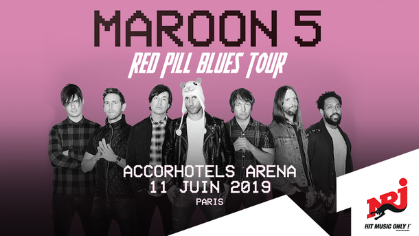 Maroon 5 en concert le 11 juin 2019 à l’AccorHotels Arena de Paris!