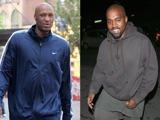 Lamar Odom et Kanye West
