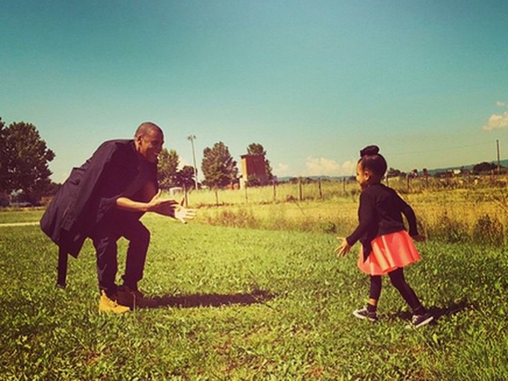 Jay Z et Blue Ivy à la campagne