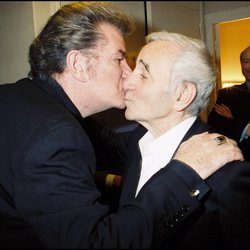 Charles Aznavour et Eddy Mitchell