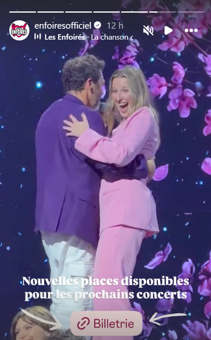 Christophe Maé et Helena aux Enfoirés 2026
