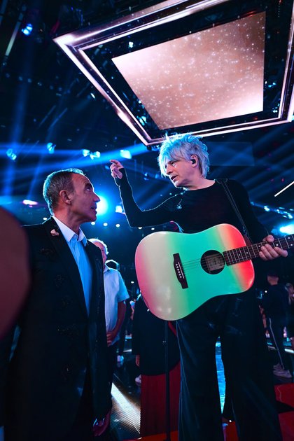 Nikos Aliagas et Nicola Sirkis - J-1 avant la cérémonie des NRJ Music Awards 2024