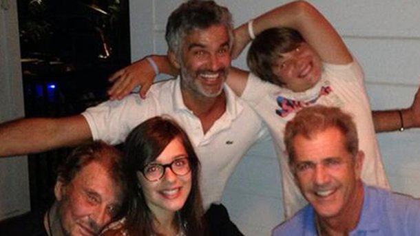 Johnny Hallyday en Californie avec Mel Gibson !