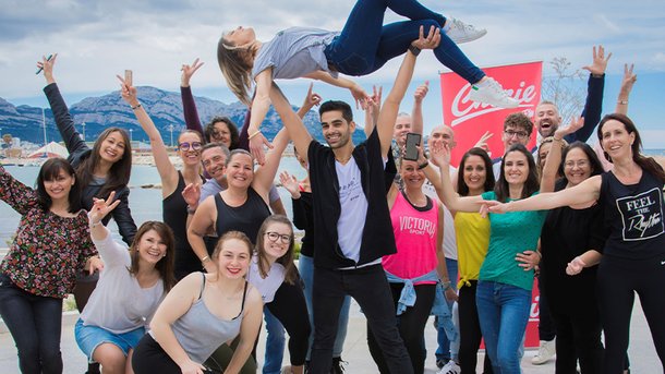 Christophe Licata : découvrez toutes les images de son cours de danse avec Chérie FM !