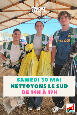 🌍 Nettoyons le Sud avec NRJ : rendez-vous à Marseille pour une grande collecte solidaire ! ♻️