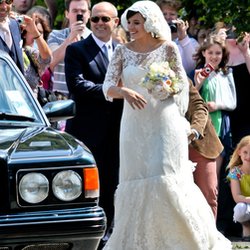Lily Allen avec Sam Cooper - Cranham,UK, le 11 juin 2011