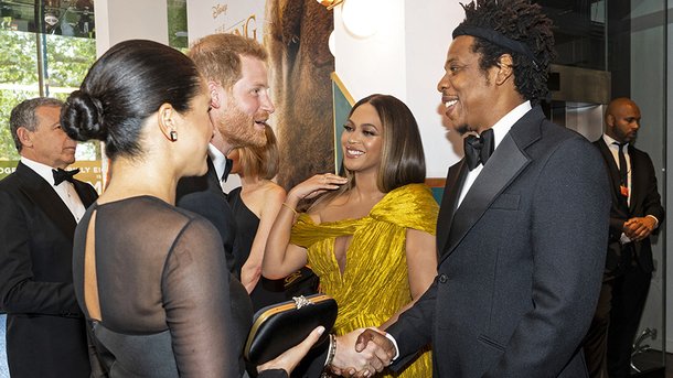 Beyoncé et Jay Z: leur rencontre très royale avec Meghan Markle et le prince Harry pour «Le Roi Lion»