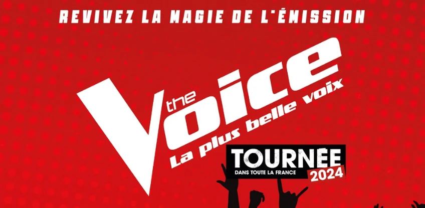 Affiche de la tournée officielle de "The Voice"