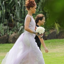 Rihanna au mariage de sa meilleure amie