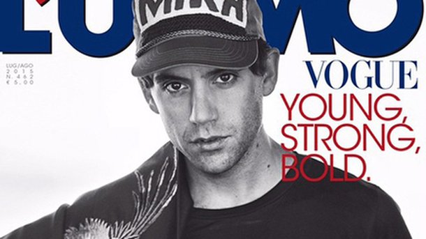 Mika en couverture de l'Uomo Vogue!