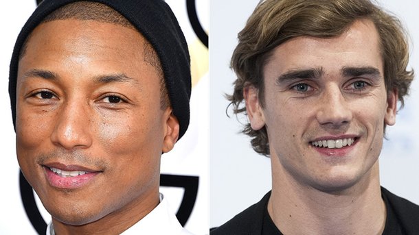 Pharrell Williams s'associe à Antoine Griezmann pour la bonne cause