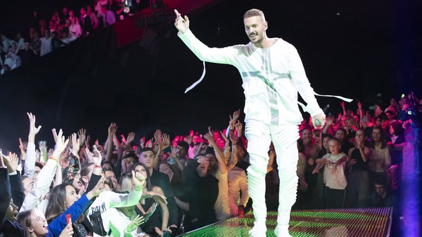M. Pokora au sommet de sa pyramide à l'AccorHotels Arena malgré un problème technique