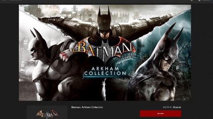 Batman: Arkham Collection gratuit sur l'Epic Games Store