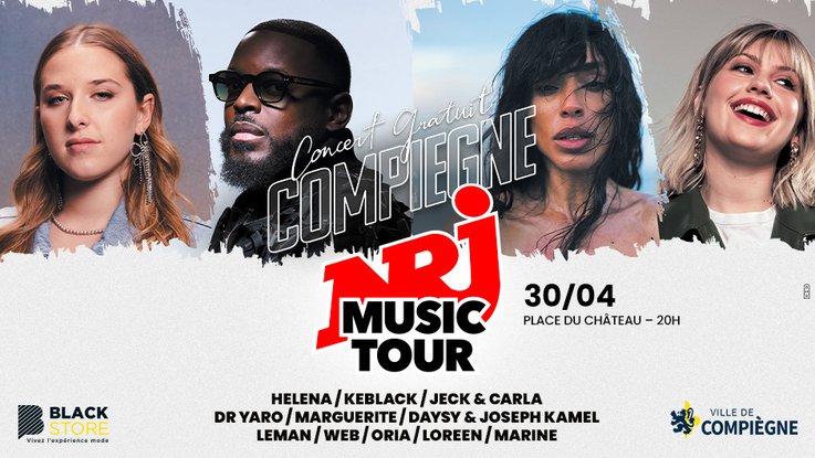 NRJ Music Tour Compiègne 2026