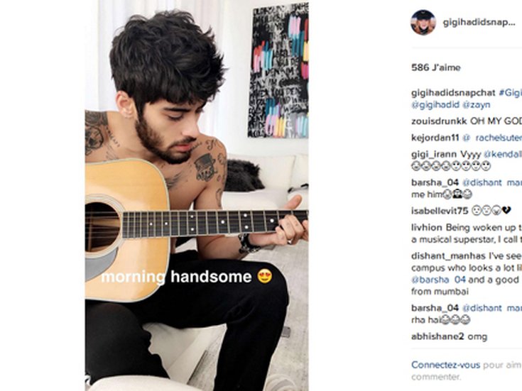 Zayn Malik chante pour Gigi Hadid