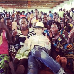 Madonna lors d'un voyage humanitaire aux Malawi