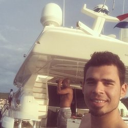 Afrojack: On a boat with captain @Zawdi #ULTRA