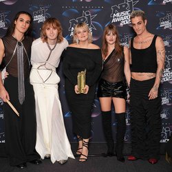 Maneskin & Louane - Photocall - NRJ MUSIC AWARDS 2023