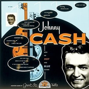 Johnny Cash with His Hot and Blue Guitar!