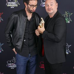 Manu et Cauet - Photocall - NRJ Music Awards 2019