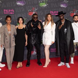 Slimane, Amel Bent, Camelia Jordana, Gims, Vitaa, Dadju, Kenji Girac and Imen ES - Tapis Rouge NRJ Music Awards Paris Edition