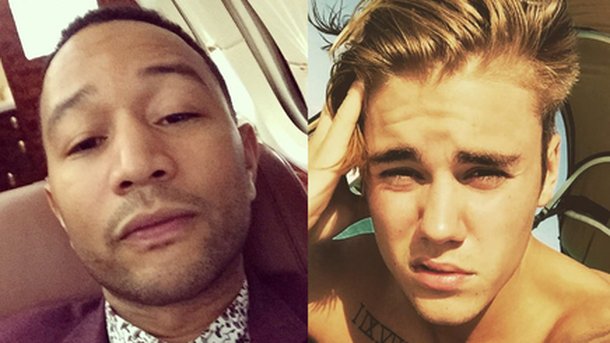 John Legend : nu sur Instagram, il répond à Justin Bieber!