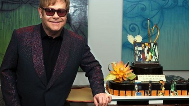 Elton John en concert à Paris