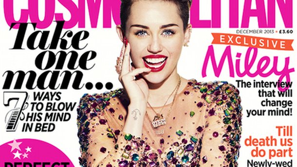 Miley Cyrus : rayonnante en couverture de Cosmo !