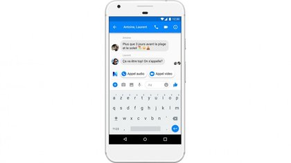 Suggestion d'appel vidéo et audio