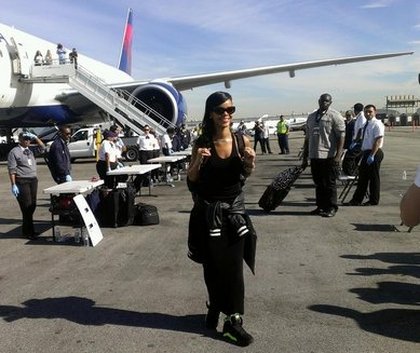 Sur le point de monter dans mon avion privé : 777 Tour