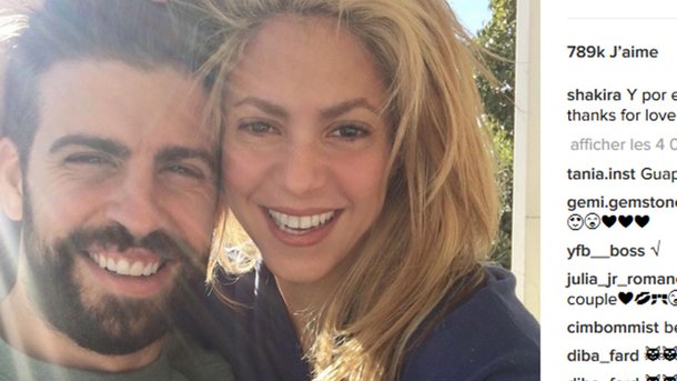 Shakira s’affiche sexy et heureuse avec Gerard Piqué sur Instagram!