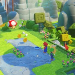 Les phases de déplacement, légères, sont là pour donner un peu d'air et rappeler l'univers Mario.