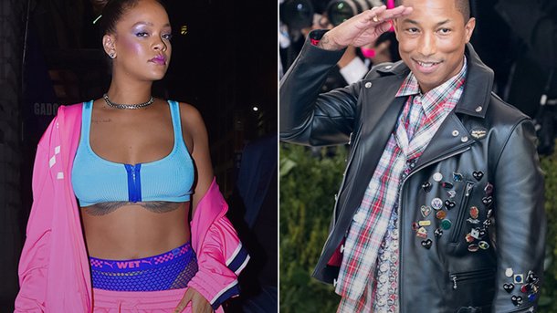 Rihanna s’offre une belle soirée avec Pharrell Williams et bien d’autres!