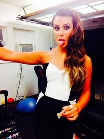 Lea Michele:This is my serious face:) @HollywoodBowl