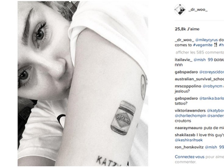 Miley Cyrus dévoile son tatouage pour Liam Hemsworth