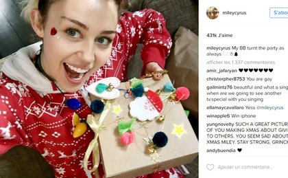 Miley Cyrus fête Noël avec la famille de Liam Hemsworth
