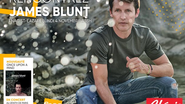 James Blunt en séance de dédicaces gratuite le 4 novembre 2019, à la Fnac St-Lazare
