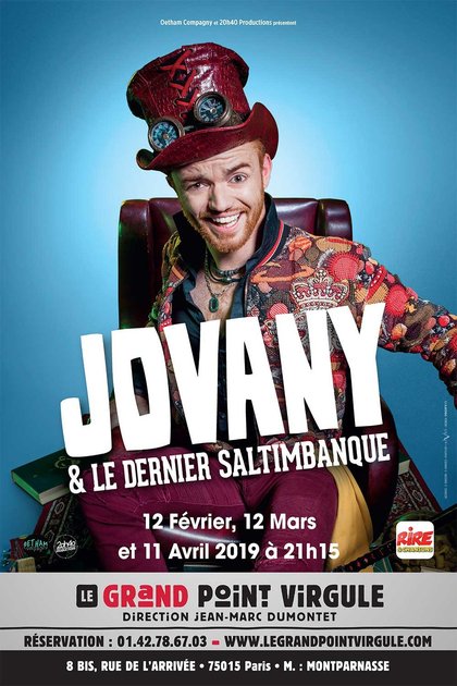 Jovany - Grand Point Virgule - affiche - Rire & Chansons - et le dernier saltimbanque